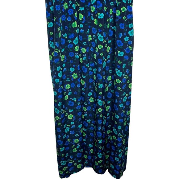 Appleseeds Blue Floral Midi Peasant Dress Sz 8 - Picture 4 of 9